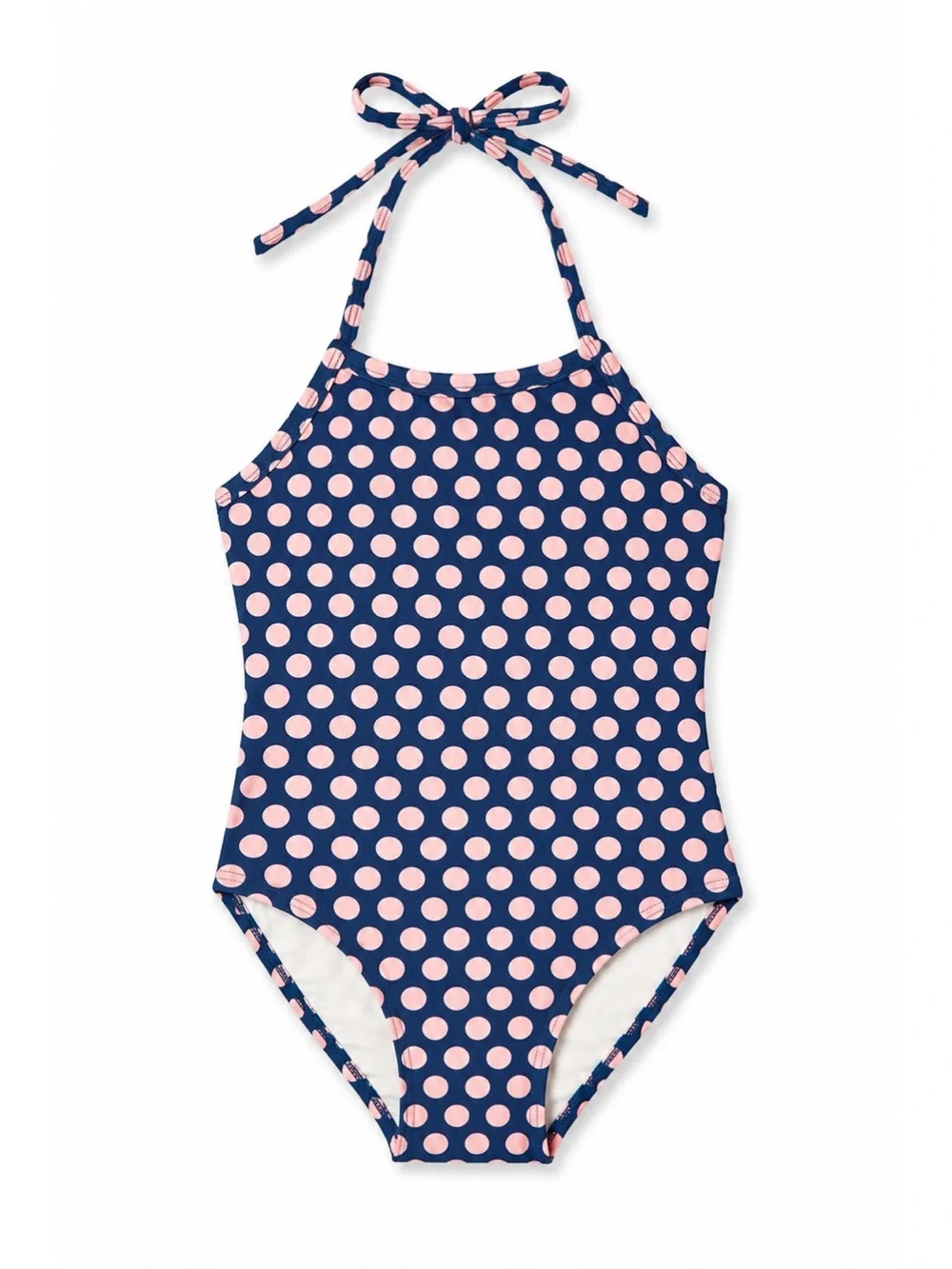 Toobydoo Navy & Pink Polka Dot Isla One Piece Swimsuit Girls Size 3-4Y